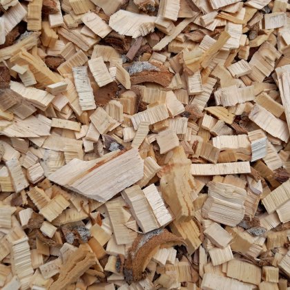 Wood chips for bio energy.